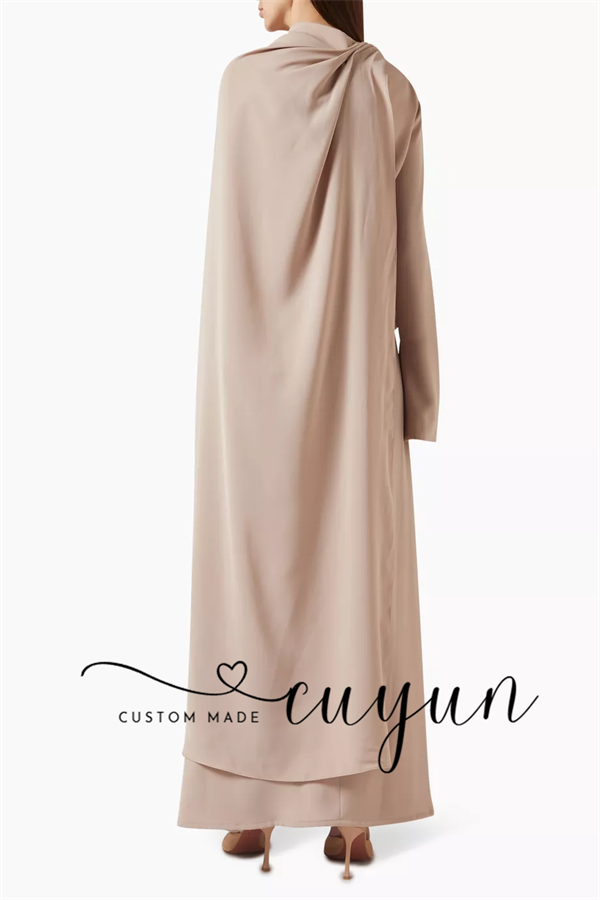 CUYUN Customized Khaki Modest  - огляд і ціна Women'S Formal Wear For Wedding Guest