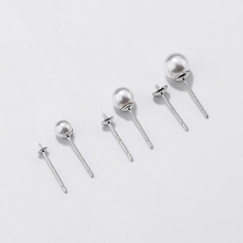 S925 Sterling Silver Earrings  - огляд і ціна Pearl Earring Stud