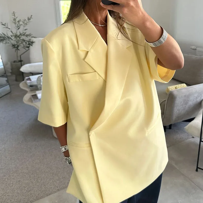 Ladies Loose Blazer Suit Solid - огляд і ціна Women Formal Wear Trousers