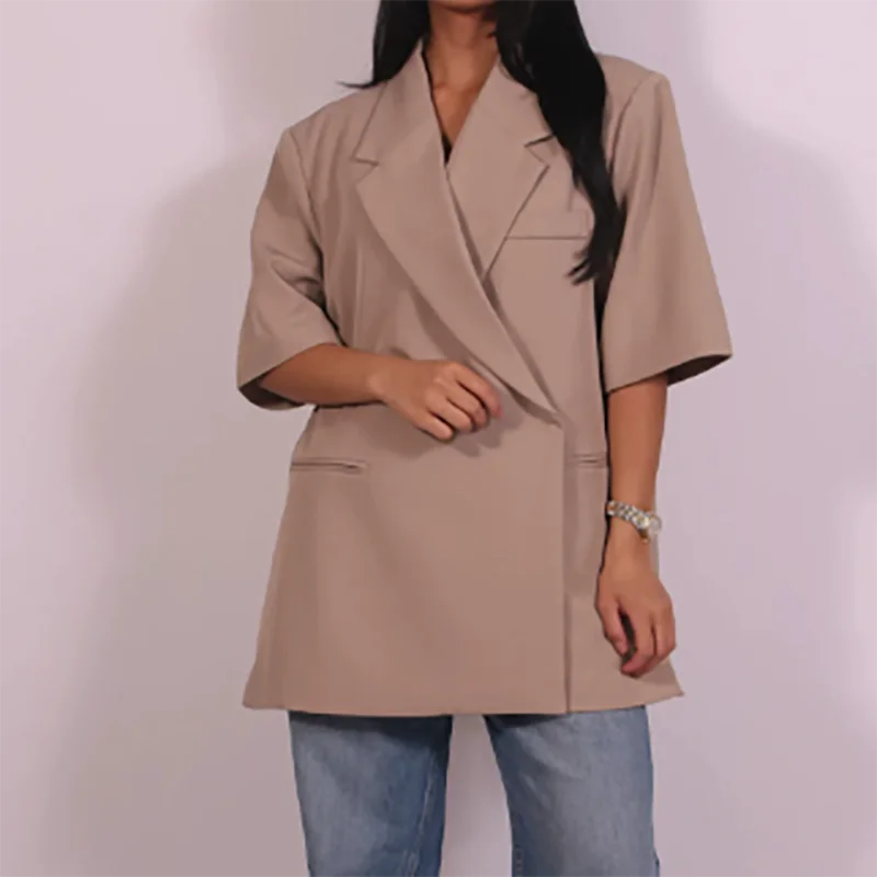 Ladies Loose Blazer Suit Solid - огляд і ціна Women Formal Wear Trousers