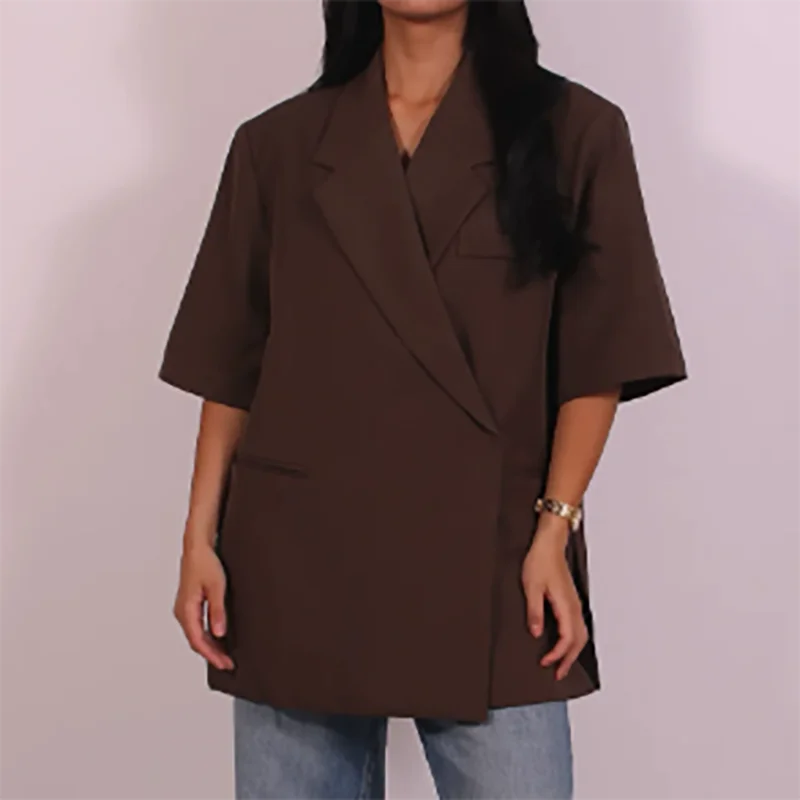 Ladies Loose Blazer Suit Solid - огляд і ціна Women Formal Wear Trousers