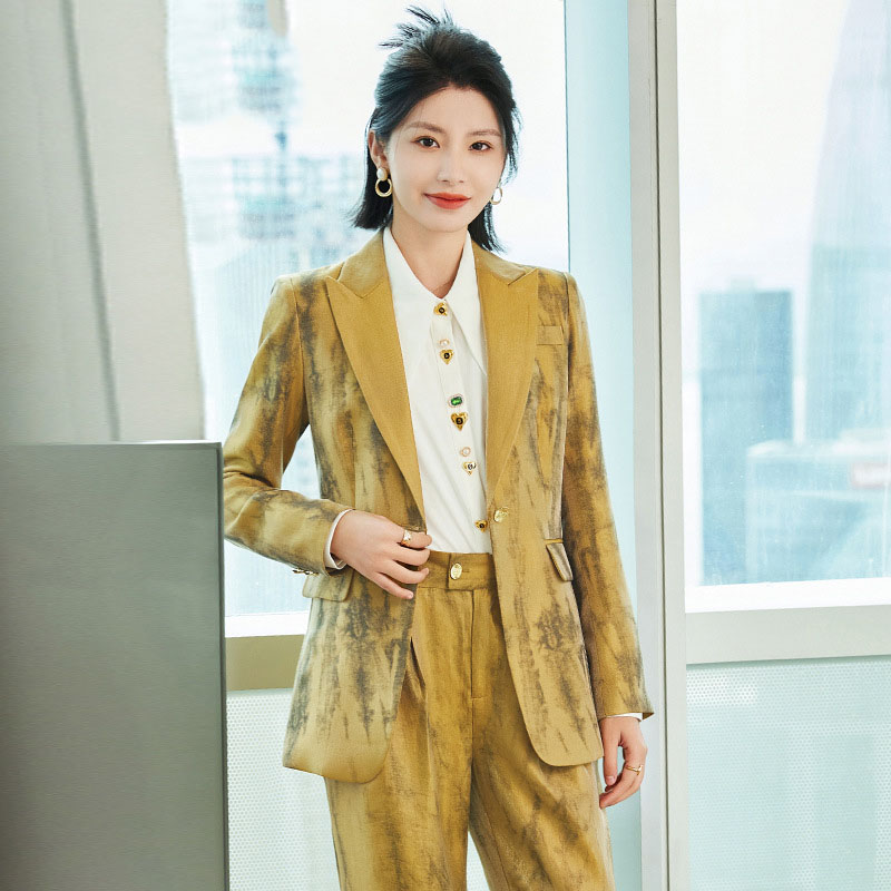 Women Golden Black Formal Pant - огляд і ціна Women Formal Wear With Black Blazer
