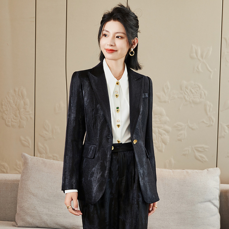 Women Golden Black Formal Pant - огляд і ціна Women Formal Wear With Black Blazer
