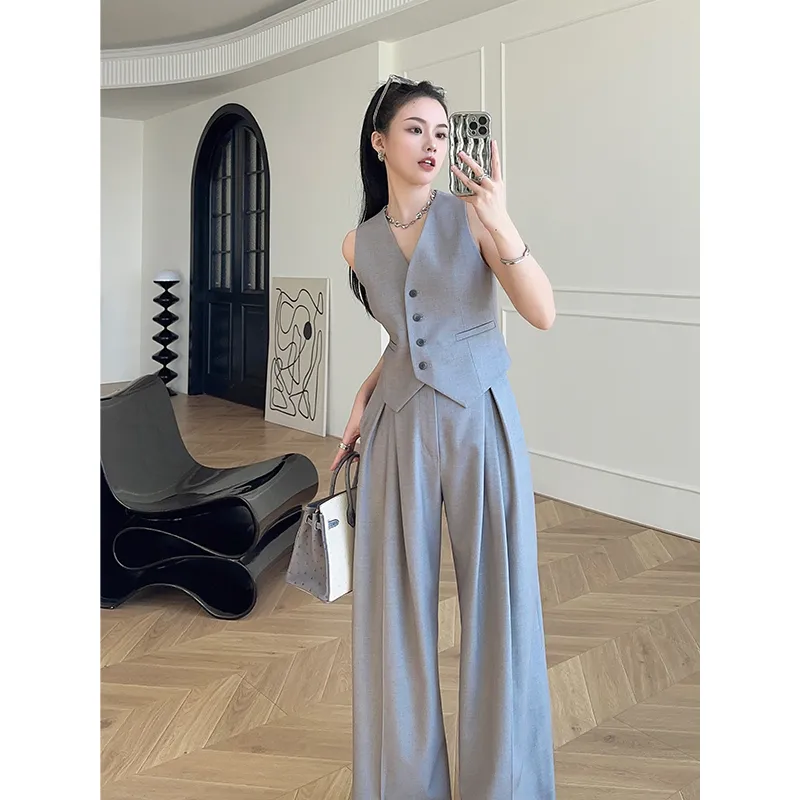 Women's Sleeveless Vest Wide-L - огляд і ціна Women Formal Wear Trousers