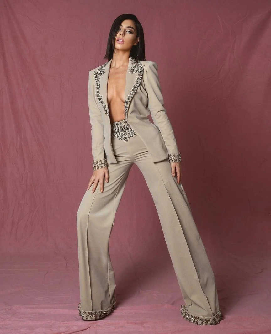Amazing Rhinestones Women Suit - огляд і ціна Women'S Formal Wear Jackets