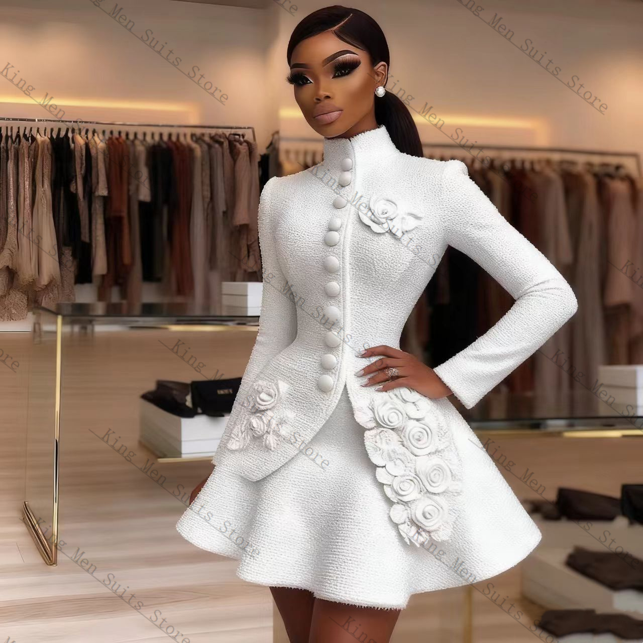Luxury White Women Suit Set 2  - огляд і ціна Women'S Formal Wear For Wedding Guest