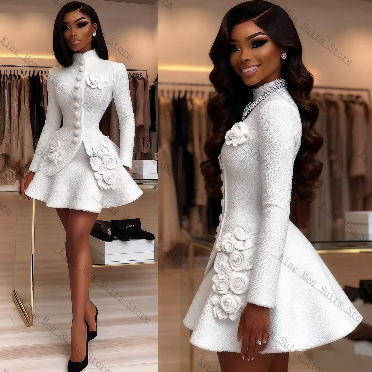 Luxury White Women Suit Set 2  - огляд і ціна Women'S Formal Wear For Wedding Guest