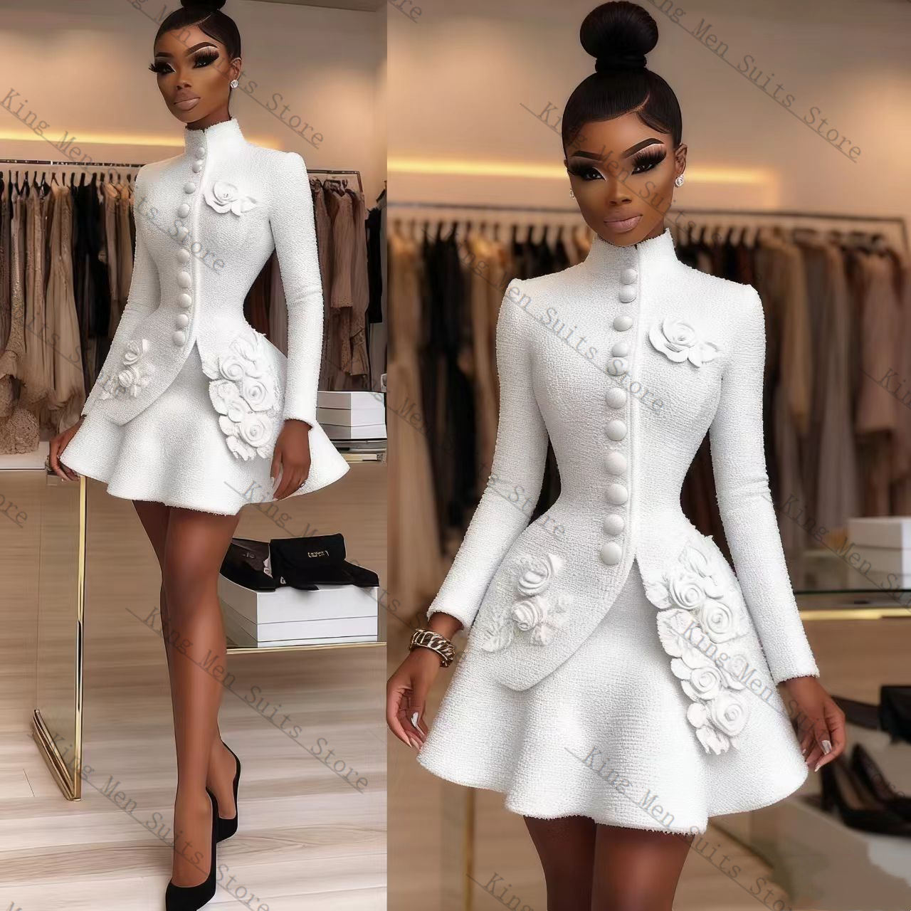 Luxury White Women Suit Set 2  - огляд і ціна Women'S Formal Wear For Wedding Guest