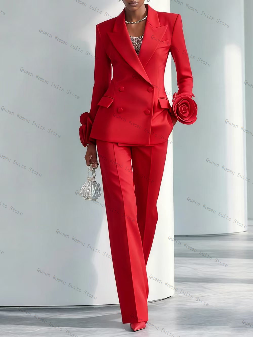 Luxury Red Women Suit Set 2 Pc - огляд і ціна Women'S Formal Wear For Wedding Guest