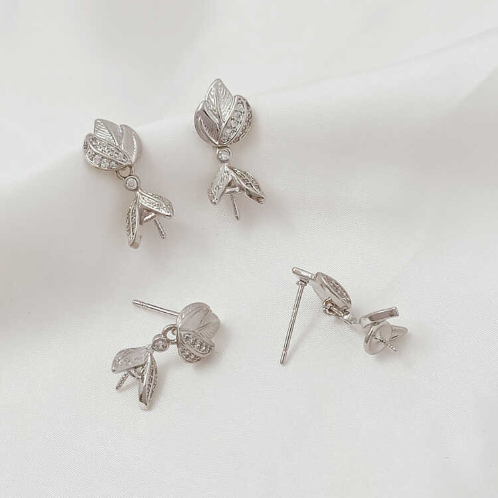 14K Micro-zirconium Baroque Br - огляд і ціна Pearl Earring Stud