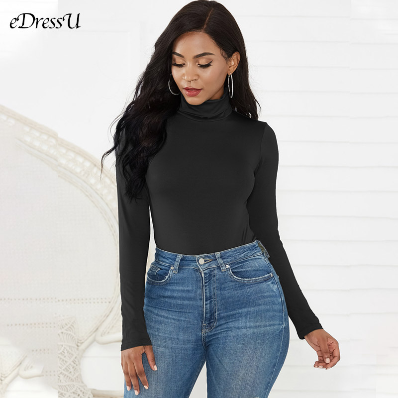 Women Bodysuit Turtleneck Autu - огляд і ціна Turtleneck Bodysuit Office