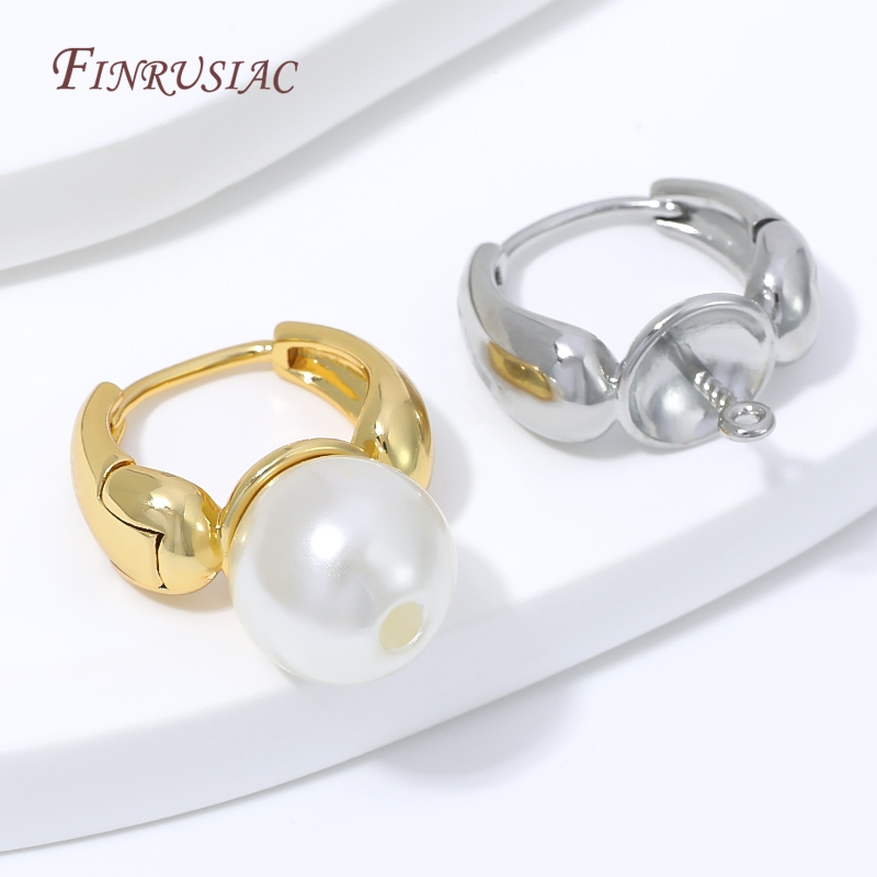 18K Gold Plated Water Drop Hug - огляд і ціна Pearl Earring Stud