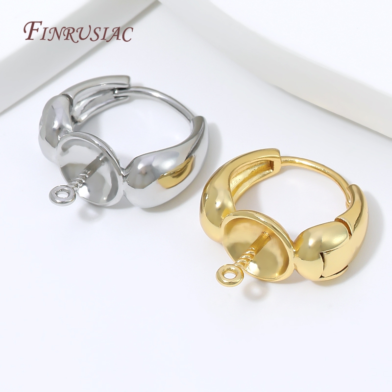 18K Gold Plated Water Drop Hug - огляд і ціна Pearl Earring Stud