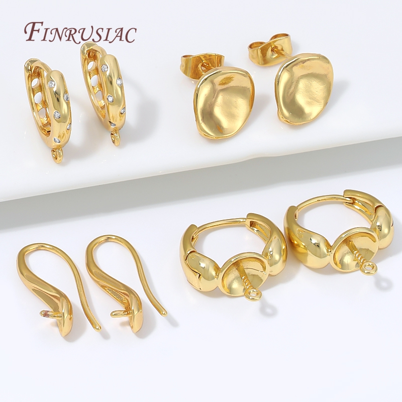 18K Gold Plated Water Drop Hug - огляд і ціна Pearl Earring Stud