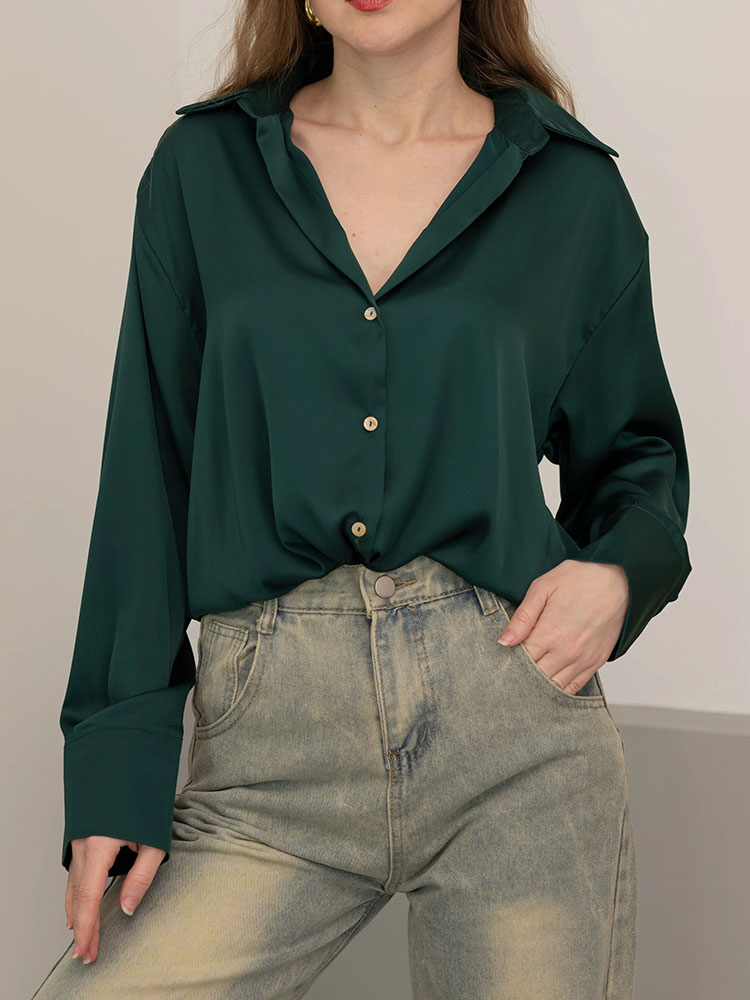 Female Button Silk for Women E - огляд і ціна Women Formal Wear Winter