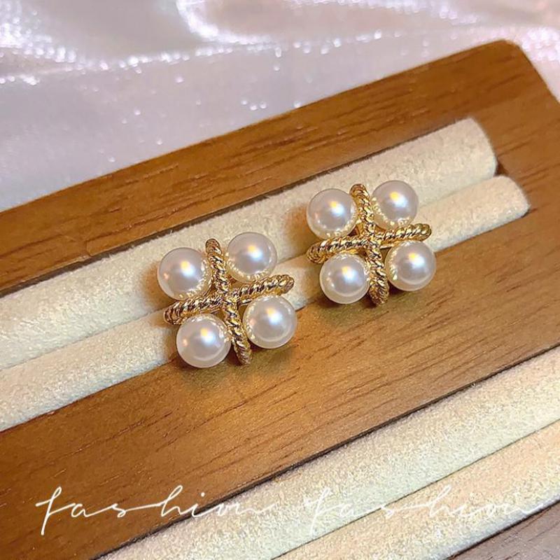 925 Silver Needle Korean Fashi - огляд і ціна Pearl Earring Stud