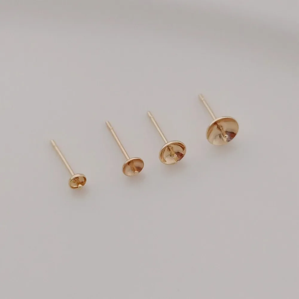 14K Gold-plated Bead Accessori - огляд і ціна Pearl Earring Stud