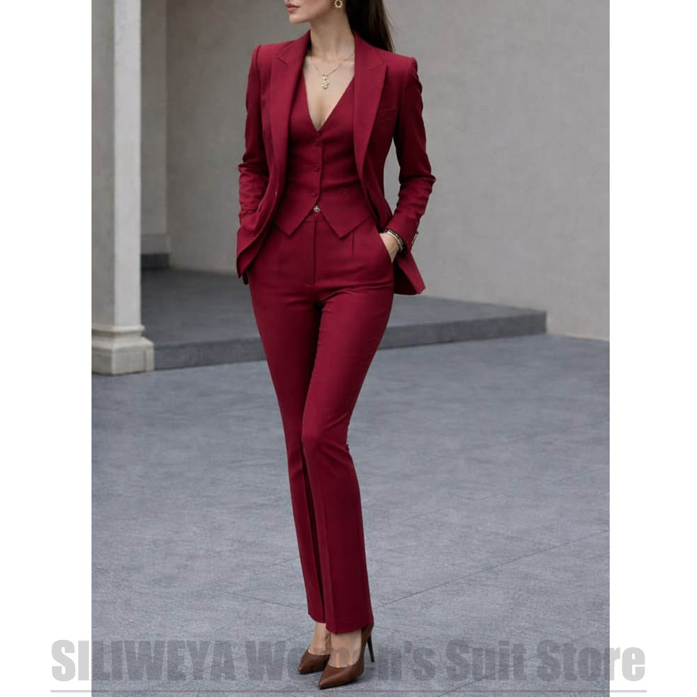 Women 3 Piece Suit Set Blazer  - огляд і ціна Women Formal Wear Pants