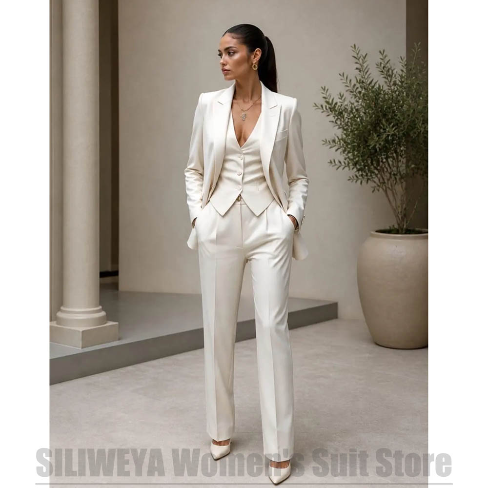 Women 3 Piece Suit Set Blazer  - огляд і ціна Women Formal Wear Pants